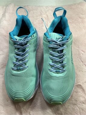 Hoka One One Women's Mint Aqua Running Shoes 176